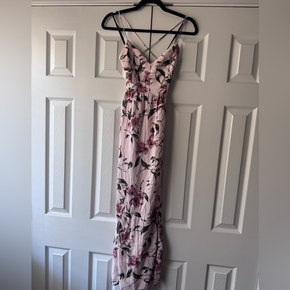 Forever 21 Pink Floral Maxi Dress
